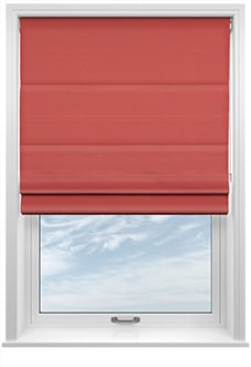 Norleigh, Strawberry - Twist&Fit Roman Blind